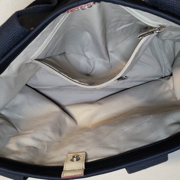 BURBERRY LONDON Black Canvas Tote Bag Made in Italy - Picture 10 of 15